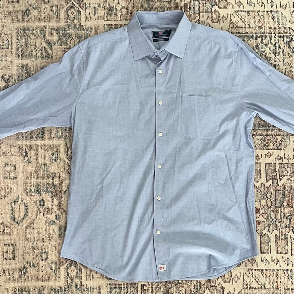 Men’s Vineyard Vines Classic Murray Button Down Shirt XL Blue
